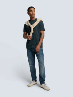 No Excess T-shirt crewneck slub night Blauw - L