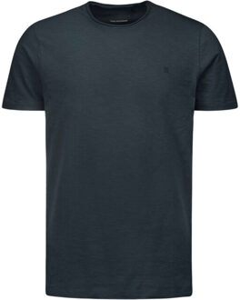 No Excess T-shirt crewneck slub night - maat S Blauw