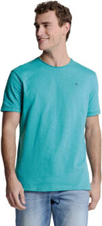 No Excess T-shirt crewneck slub seablue Veelkleurig