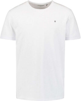 No Excess T-shirt crewneck slub white - maat S Wit