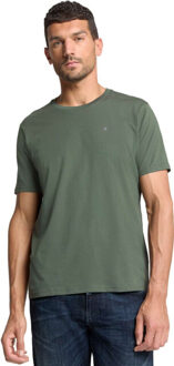No Excess T-shirt crewneck solid basic dark green Groen - XXL