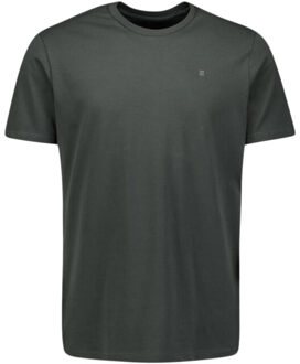 No Excess T-shirt crewneck solid basic dark steel Groen - M