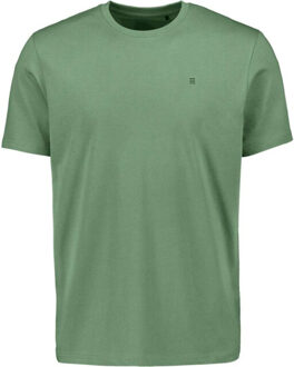 No Excess T-shirt crewneck solid basic green - maat XXL Groen
