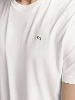 No Excess T-shirt crewneck solid basic white - maat XXXL Wit