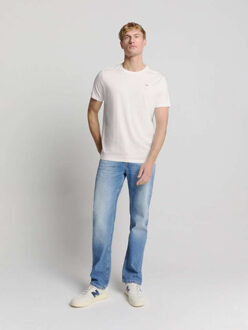 No Excess T-shirt crewneck solid basic white Wit