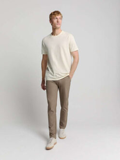 No Excess T-shirt crewneck solid relief knit offwhite Beige - XL