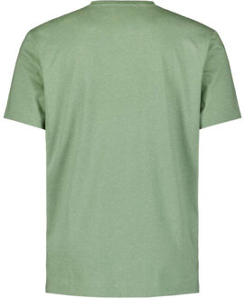 No Excess T-shirt granddad with neps green - maat L Groen