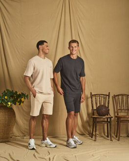 No Excess T-shirt korte mouw ronde hals jacuard dark steel Groen - L