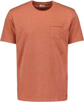 No Excess T-shirt korte mouw ronde hals multi coloured melon Oranje - XL