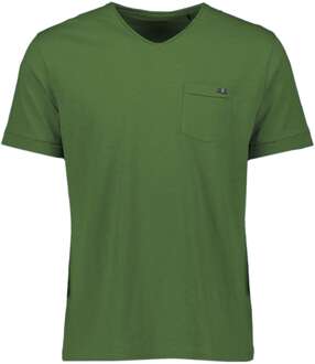 No Excess T-shirt korte mouw v-hals green Groen - S