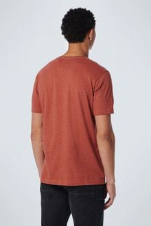 No Excess T-Shirt Streep Melange Rood - XL,XXL
