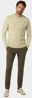 No Excess Trui Jacquard Ecru Beige - 3XL,XL,XXL