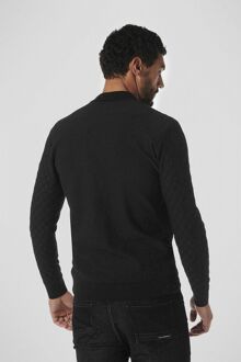 No Excess Trui Jacquard Gebreid Zwart - 3XL,XXL