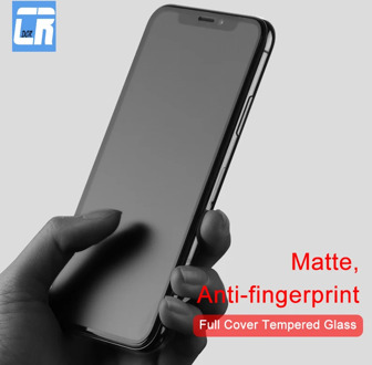 No Fingerprint Full Cover Matte Tempered Glass for iPhone X 8 7 6S Plus Screen Protector Frosted Glass for iPhone XS MAX XR Film