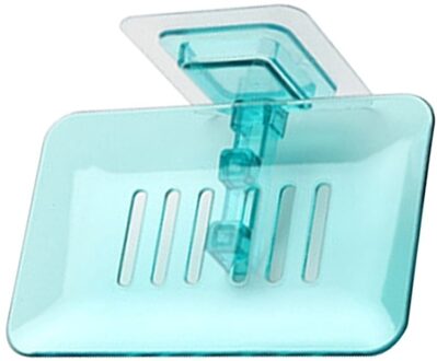 No-Gat Plakken Kristal Wc Sifon Zeep Rack Percolaat Zeepkist Badkamer Zeep Gerechten Opslag Houders & Rekken groen