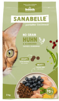 No Grain met kip en bosbessen graanvrij kattenvoer 2 x 8 kg