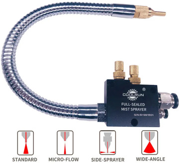 No-leak Mist Coolant Lubrication Spray System Unit Mist Cooling Sprayer CNC Lathe Milling Drill Engraving Machine Tool