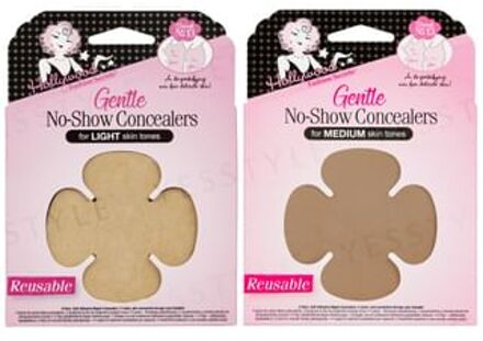 No-Show Reusable Concealers Light - 4 pairs