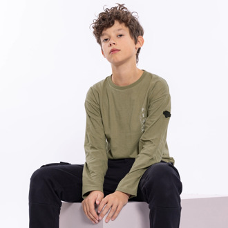 No Way Monday jongens longsleeve Army - 128