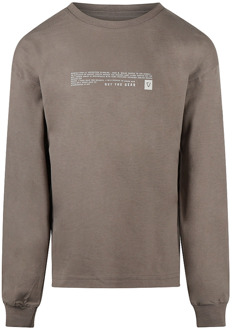 No Way Monday jongens longsleeve Taupe - 122