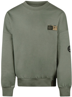 No Way Monday jongens sweater Army - 128