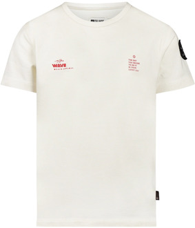 No Way Monday jongens t-shirt Ecru - 134