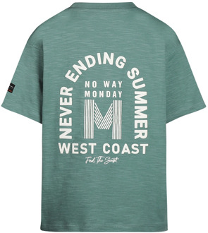 No Way Monday jongens t-shirt Groen - 128