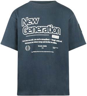 No Way Monday jongens t-shirt Marine - 164