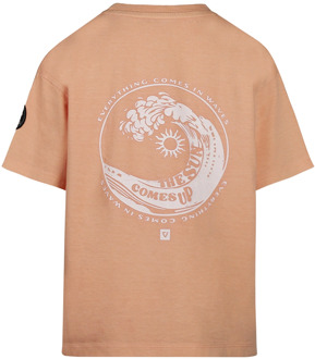 No Way Monday jongens t-shirt Oranje - 164