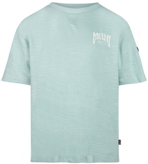 No Way Monday jongens t-shirt Turquoise - 158