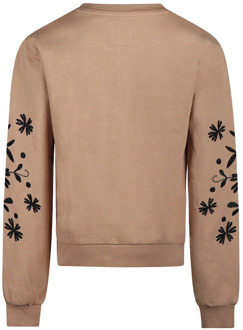 No Way Monday meisjes sweater Taupe - 146