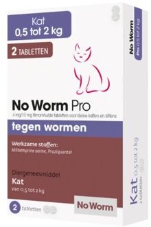 NO WORM Exil No Worm Pro - Kitten - 2 tabletten