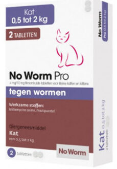 NO WORM Exil No Worm Pro - Kitten - 2 tabletten