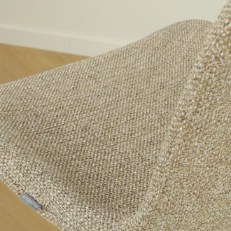 Noa-Fé eetkamerstoel taupe melange - beige onderstel