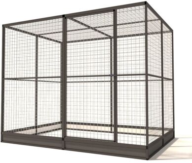 Noa - Kattenren - Aluminium - Antraciet - 242x176x193 cm