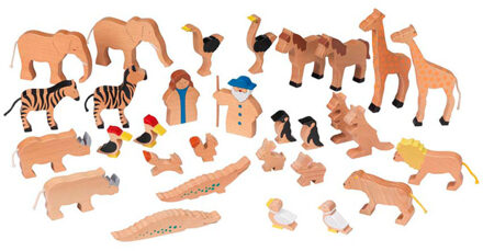 Noachs houten dieren, 30dlg.