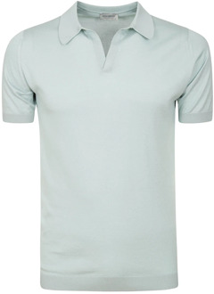 Noah Skipper Polo Shirt Korte Mouw John Smedley , Green , Heren - 2Xl,Xl,M,S