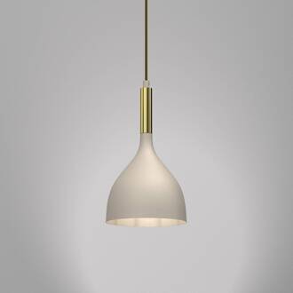 Noak hanglamp, 1-lamp, beige/goud, staal beige, goud