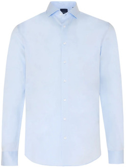 Noam | two-ply stretch shirt non-iron Licht blauw - 45 (XXL)