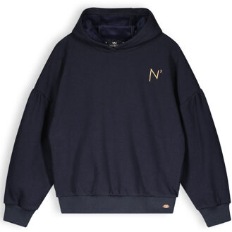 Nobell Meiden hoodie king navy blazer Blauw - 140