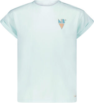 Nobell Meiden t-shirt kasis print love peace spa Blauw - 176