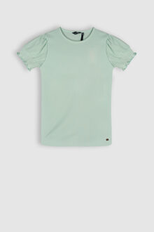 Nobell Meisjes t-shirt rib - Kooka - Jade - Maat 146/152