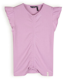 Nobell Meisjes t-shirt rib - Krisp - Vintage roze - Maat 134/140