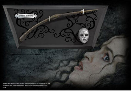 Noble Collection Bellatrix Wand With Wall Display & Mini Mask (NN7976)