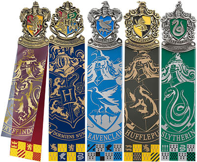 Noble Collection boekenleggers Harry Potter: Crest 5 stuks