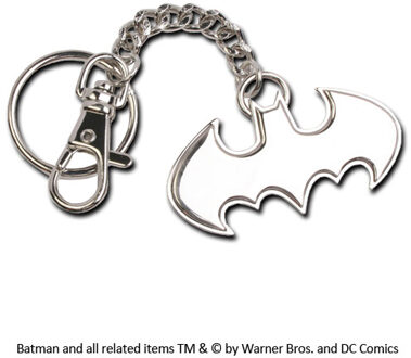 Noble Collection DC Comics: Batman Stainless Steel Logo Shaped Keychain
