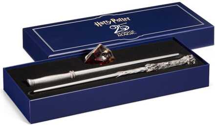 Noble Collection Harry Potter Celebration Wand Harry Potter 25th Anniversary Wands and Sorcerer's Stone Set