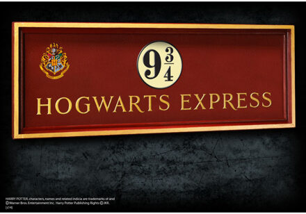 Noble Collection Harry Potter - Hogwarts 9 3/4 sign