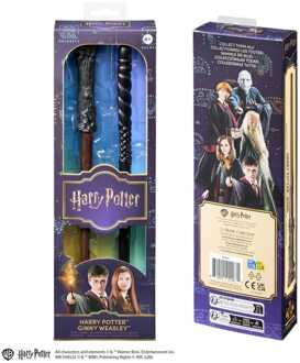 Noble Collection Harry Potter twin-pack Role Play Wands Harry Potter & Ginny Weasley 30 cm