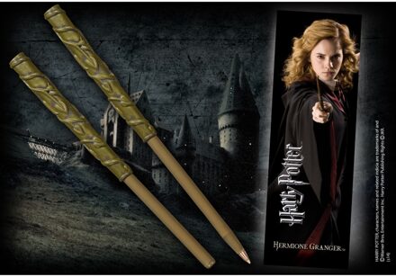 Noble Collection Hermione Toverstaf Pen - Inclusief boekenlegger